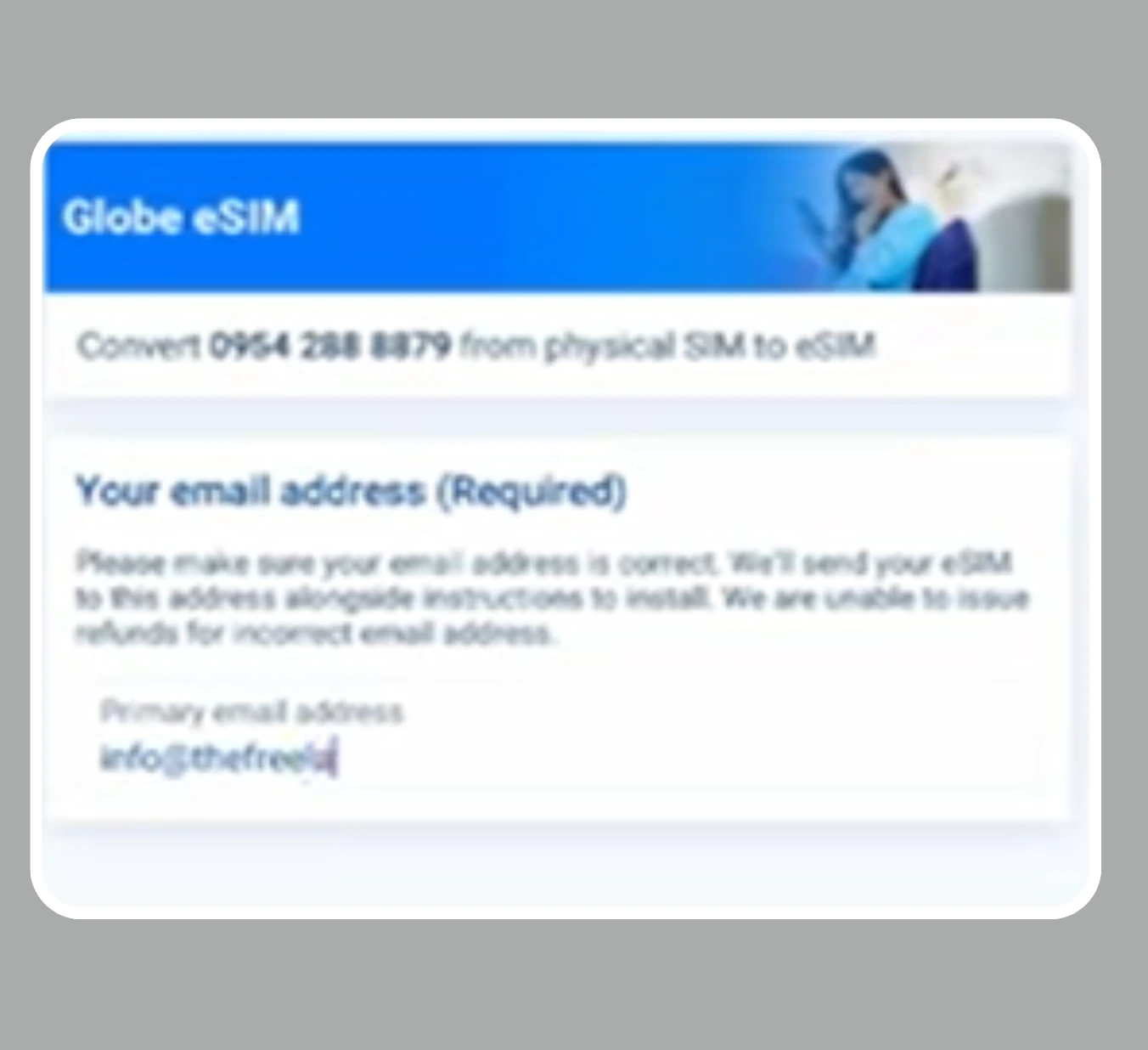 convert physical TM SIM to esim