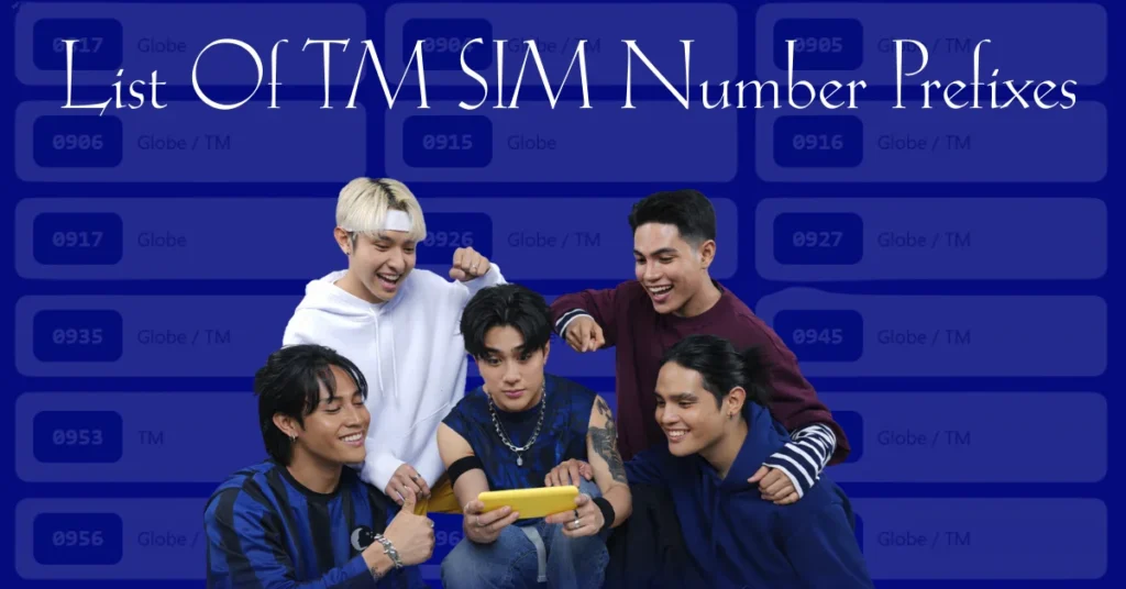 List Of TM SIM Number Prefixes