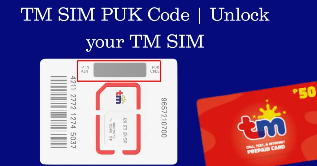 TM SIM PUK Code